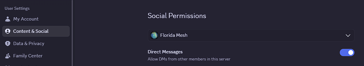 Discord User Settings